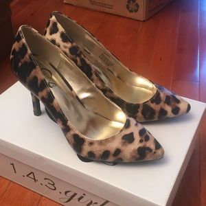 Leopard print heels by 143 girl!